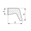 Kép 2/2 - Rujz Design patinás matt bronz 190 mm bútorfogantyú 683.15