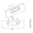Kép 2/2 - Rujz Design matt króm 142 mm bútorfogantyú U6.137/45
