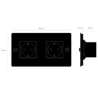 Kép 2/6 - Buster+Punch 2G dugalj, fekete / Schuko Type F / CSK-023440
