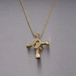 Kép 4/8 - Buster+Punch Skull Drum Key sárgaréz koponya nyaklánc  UTB-051826