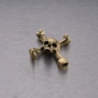 Kép 6/8 - Buster+Punch Skull Drum Key sárgaréz koponya nyaklánc  UTB-051826