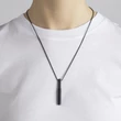Kép 2/6 - Buster+Punch Vertical Cross fekete nyaklánc UK-NL-V-BL-A