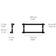 Kép 4/4 - Buster+Punch Cast PULL BAR / DOUBLE SIDED szatén sárgaréz 300 mm medium kétoldalú bútorfogantyú UPB-052130