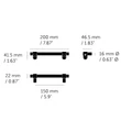 Kép 8/8 - Buster+Punch Cast PULL BAR szatén sárgaréz 200 mm small bútorfogantyú UPB-052110