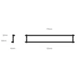 Kép 6/6 - Buster+Punch Cast CLOSET BAR / DOUBLE SIDED szatén sárgaréz 775 mm kétoldalú bútorfogantyú UCB-052138