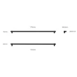 Kép 5/5 - Buster+Punch Cast CLOSET BAR szatén sárgaréz 775 mm bútorfogantyú UCB-052122