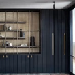 Kép 3/8 - Buster+Punch Cross CLOSET BAR szatén sárgaréz 760 mm bútorfogantyú UK-CB-760-BR-A