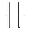 Kép 8/8 - Buster+Punch Cross CLOSET BAR szatén rozsdamentes acél 760 mm bútorfogantyú UK-CB-760-ST-A