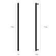 Kép 8/8 - Buster+Punch Cross CLOSET BAR fekete 760 mm bútorfogantyú UK-CB-760-BL-A