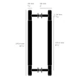 Kép 4/4 - Buster+Punch Cross PULL BAR / DOUBLE SIDED szatén sárgaréz 260 mm medium kétoldalú bútorfogantyú RPB-05278