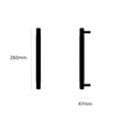 Kép 6/6 - Buster+Punch Cross PULL BAR szatén rozsdamentes acél 260 mm medium bútorfogantyú UK-PB-H-260-ST-A