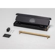 Kép 5/6 - Buster+Punch Cross PULL BAR / PLATE szatén sárgaréz large 400 mm bútorfogantyú UK-PB-HP-360-BR-A