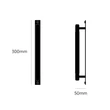 Kép 7/7 - Buster+Punch Cross PULL BAR / PLATE füstös bronz medium 300 mm bútorfogantyú UK-PB-HP-260-SM-A