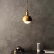 Kép 3/6 - Buster+Punch Forked Shade Globe Opal medium függőlámpa, sárgaréz / E27 / RFP-813091