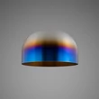 Kép 4/7 - Buster+Punch Linear Forked Shade Globe Opal large függőlámpa, égetett acél / E27 / RFP-893123