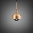 Kép 1/5 - Buster+Punch Linear Forked Shade Globe Smoked medium függőlámpa, sárgaréz / E27 / RFP-813092
