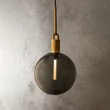 Kép 2/6 - Buster+Punch Linear Forked Globe Smoked large függőlámpa, sárgaréz / E27 / RFP-493100