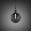 Kép 1/5 - Buster+Punch Forked Globe Smoked large függőlámpa, fegyverszürke / E27 / RFP-883120