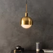Kép 3/7 - Buster+Punch Linear Forked Shade Globe Smoked large függőlámpa, sárgaréz / E27 / RFP-813094