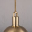 Kép 2/7 - Buster+Punch Forked Shade Globe Smoked large függőlámpa, sárgaréz / E27 / RFP-813094