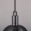 Kép 2/6 - Buster+Punch Forked Shade Globe Smoked large függőlámpa, fegyverszürke / E27 / RFP-863114
