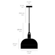 Kép 6/6 - Buster+Punch Linear Forked Shade large függőlámpa, sárgaréz / E27 / RFP-813096