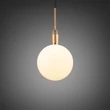 Kép 1/5 - Buster+Punch Forked Globe Opal large függőlámpa, sárgaréz / E27 / RFP-823098