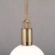 Kép 2/5 - Buster+Punch Forked Globe Opal large függőlámpa, sárgaréz / E27 / RFP-823098