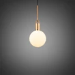 Kép 1/5 - Buster+Punch Forked Globe Opal medium függőlámpa, sárgaréz / E27 / RFP-823097