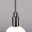 Kép 2/4 - Buster+Punch Forked Globe Opal medium függőlámpa, fegyverszürke / E27 / RFP-873117