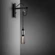 Kép 8/9 - Buster+Punch Hooked Wall Graphite Nude falilámpa, rozsdamentes acél Cross / E27 / RHW-19334