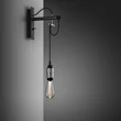 Kép 1/9 - Buster+Punch Hooked Wall Graphite falilámpa, rozsdamentes acél Cross / E27 / RHW-19334