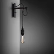 Kép 2/7 - Buster+Punch Hooked Wall Graphite falilámpa, füstös bronz Cross / E27 / RHW-20333