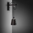 Kép 1/5 - Buster+Punch Hooked Wall Small Graphite falilámpa, rozsdamentes acél Cross / E27 / RHW-19452