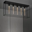 Kép 1/6 - Buster+Punch Cross Caged Ceiling 5.0 mennyezeti lámpa, fekete márvány / E27 / RCA-023379