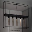 Kép 3/6 - Buster+Punch Caged Ceiling 5.0 mennyezeti lámpa, fekete márvány / E27 / RCA-02373