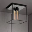 Kép 1/4 - Buster+Punch Cross Caged Ceiling 4.0 mennyezeti lámpa, fehér márvány / E27 / RCA-14266