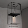 Kép 3/6 - Buster+Punch Caged Ceiling 4.0 mennyezeti lámpa, fekete márvány / E27 / RCA-02267