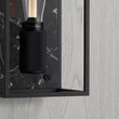 Kép 4/6 - Buster+Punch Caged Wall Medium lámpa, fekete márvány / E27 / RCA-02273