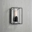 Kép 1/6 - Buster+Punch Cross Caged Wall Medium lámpa, fehér márvány / E27 / RCA-143384