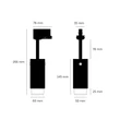 Kép 2/10 - Buster+Punch Exhaust Stone Track sínrendszeres lámpa, égetett acél Linear / GU10 / REIG-704037