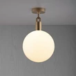 Kép 1/6 - Buster+Punch Linear Forked Ceiling Globe Opal large mennyezeti lámpa, szatén réz / E27 / RFC-823134