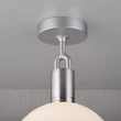 Kép 2/5 - Buster+Punch Forked Ceiling Globe Opal medium mennyezeti lámpa, szatén rozsdamentes acél / E27 / RFC-843143
