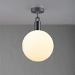 Kép 1/5 - Buster+Punch Forked Ceiling Globe Opal large mennyezeti lámpa, fegyverszürke / E27 / RFC-873154