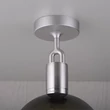 Kép 2/5 - Buster+Punch Linear Forked Ceiling Globe Smoked large mennyezeti lámpa, szatén rozsdamentes acél/ E27 / RFC-853146
