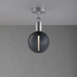 Kép 1/5 - Buster+Punch Forked Ceiling Globe Smoked medium mennyezeti lámpa, szatén rozsdamentes acél/ E27 / RFC-853145