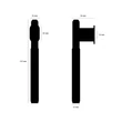 Kép 4/4 - Buster+Punch Linear szatén sárgaréz L-bar bútorfogantyú GLB-05326