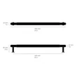 Kép 5/5 - Buster+Punch Linear PULL BAR szatén sárgaréz 250 mm medium bútorfogantyú GPB-05291