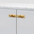 Kép 1/5 - Buster+Punch Linear szatén sárgaréz bútorgomb PLATE