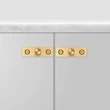 Kép 2/5 - Buster+Punch Linear szatén sárgaréz bútorgomb pár PLATE GFK-05321